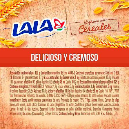 Yoghurt Lala Batido Cereal 900 g image number 2