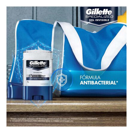 Antitranspirante Gillette Antibacterial 82 g image number 2