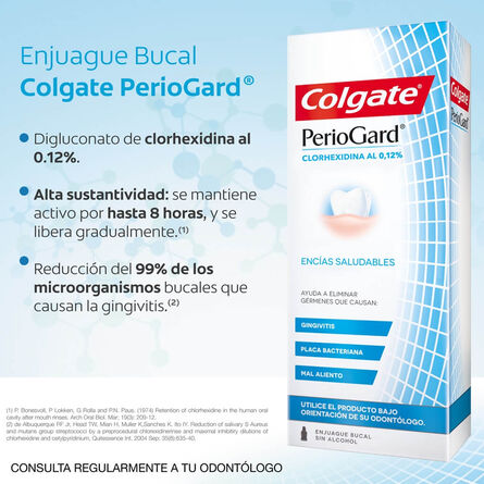 Enjuague Bucal Colgate PerioGard Encías Saludables 250 ml image number 9