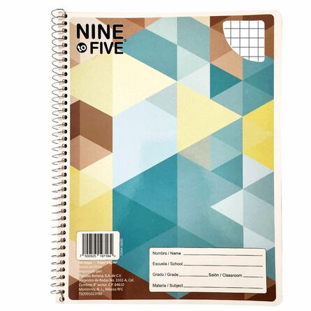 Cuaderno Profesional 90  Hj Cuadro Gre Espiral Nine To Five image number 1