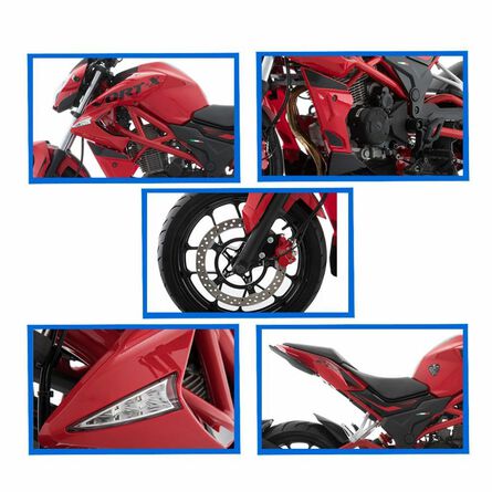 Motocicleta Italika Deportiva Vort-X 250 Rojo image number 2