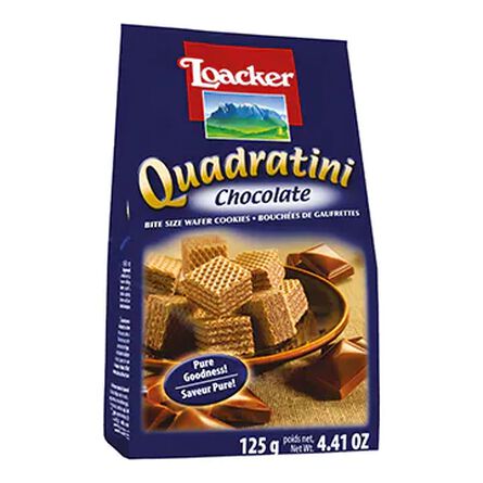 Galletas Loacker Quadratini Chocolate 125 Gr image number 0