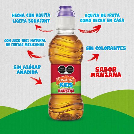 Agua Bonafont Kids con Jugo Natural sabor Manzana 6 Pack 300 ml image number 6