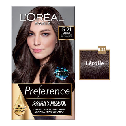 Tinte Preference de L'Oréal Paris 5.21 Létoile Castaño Claro image number 1