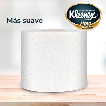 Papel Higiénico Kleenex Mega Jumbo 4 Rollos, 364 Hojas Dobles image number 1