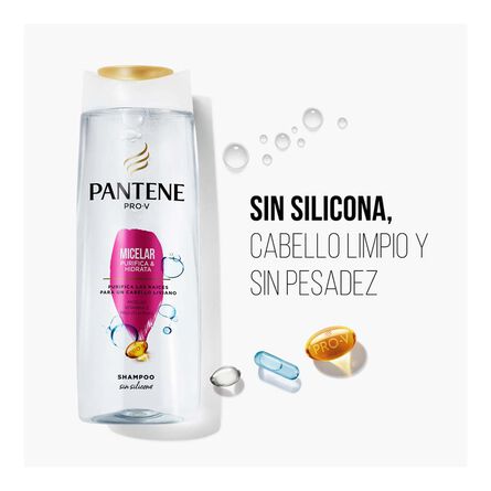 Shampoo Pantene Pro-V Micelar Purifica y Hidrata 750 ml image number 2