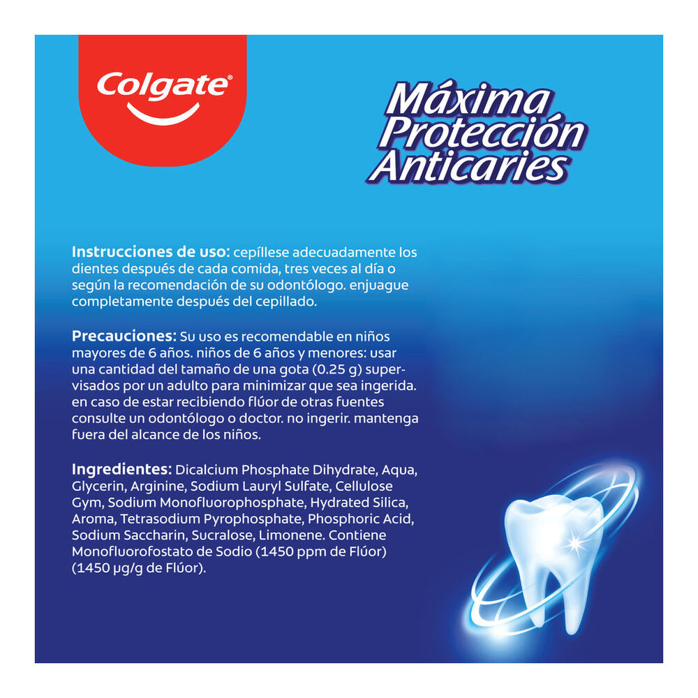 Pasta Dental Colgate Máxima Protección Anticaries 150 ml image number 1