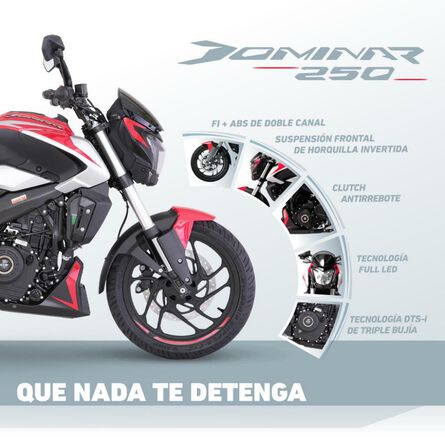 Motocicleta Dominar 250 Rojo Bajaj image number 8