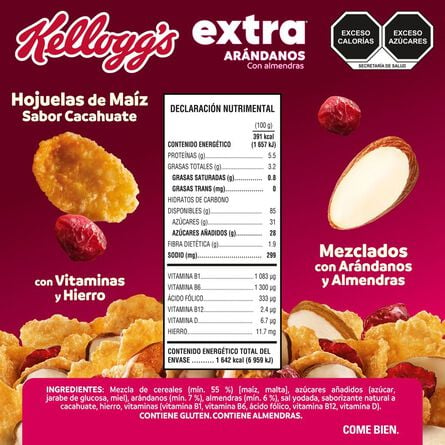 Cereal Kellogg´s Extra Arándanos Caja 420 Gr image number 2
