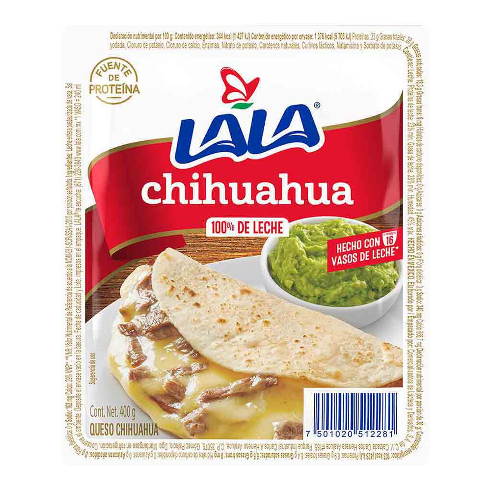 Queso Lala Chihuahua  400 g image number 1