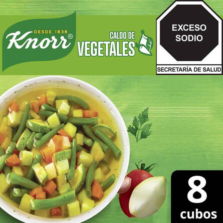 Caldo de Vegetales Knorr 8 Cubos de 10.5 g image number 1