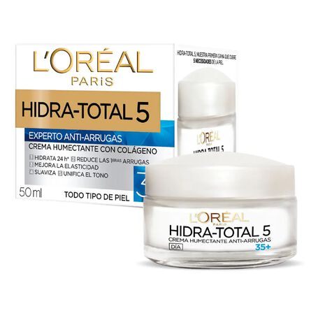 Crema Facial L'Oréal Paris Hidra Total 5 Día Anti-Arrugas 35+ 50 Ml image number 13