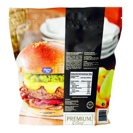 Hamburguesa Premium American Beef 1.02 kg image number 1