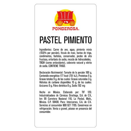 Pastel Pimiento con Jalapeño Ponderosa Kg image number 1