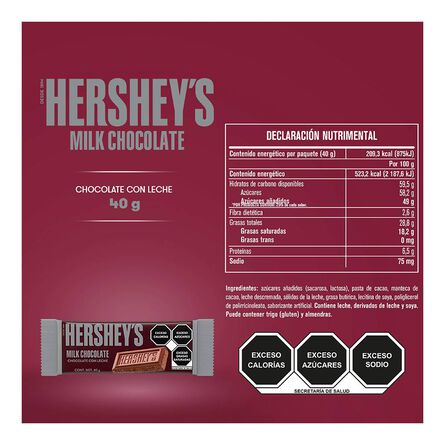 Chocolate Hersheys Milk 40 Gr image number 2
