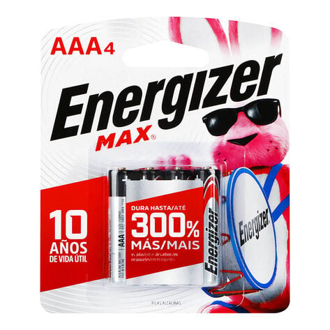 Pila Energizer Max AAA Blister con 4 pz