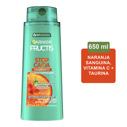 Shampoo Garnier Fructis Stop Caída Crece Fuerte Cabello que se Cae 650 ml image number 3