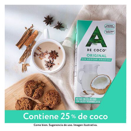 Néctar con 25% de coco Original A de Coco 1 Litro image number 1