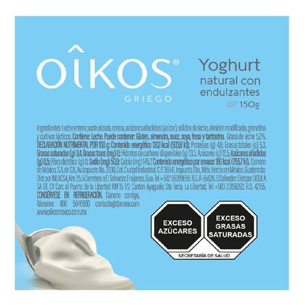 Yoghurt Griego Oikos Natural 150 g image number 3
