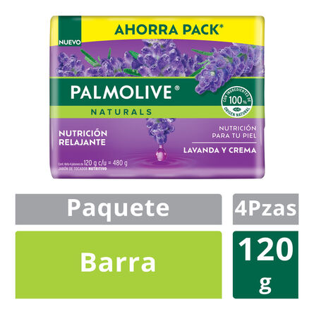 Jabón en Barra Palmolive Naturals Lavandra y Crema Ahorra-Pack 4 Piezas image number 2