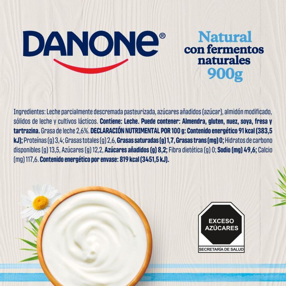 Yoghurt Danone Natural 900g image number 7