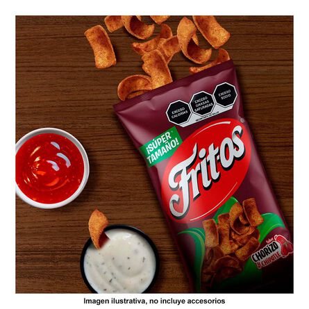 Botana de chorizo y chile chipotle Sabritas Fritos 180 g image number 3