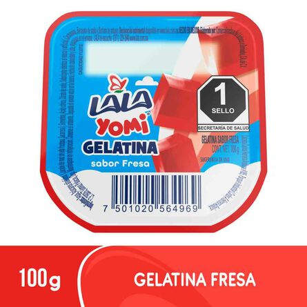 Gelatina Lala Yomi Fresa 100 g image number 1