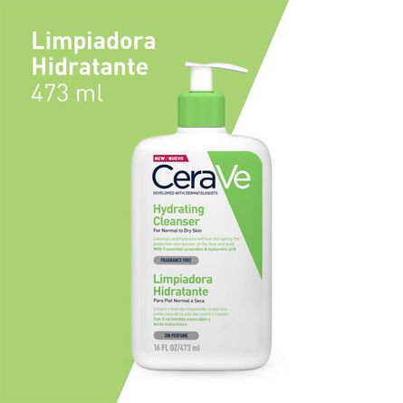 CeraVe Limpiador Hidratante para Piel Normal a Seca 473 ml image number 1