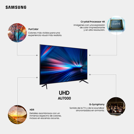 Pantalla Samsung 50 Pulgadas 4K LED Smart TV UN50AU7000FXZX image number 11
