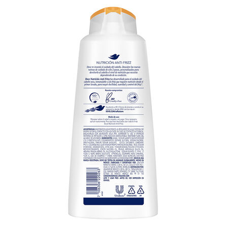 Shampoo Dove Nutrición Anti Frizz 675 ml image number 1