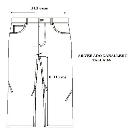 Jeans Básico Masculino Silverado Talla 46 Rinse Recto image number 3