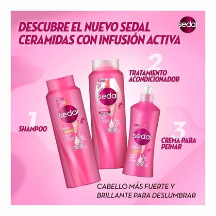 Shampoo Sedal Ceramidas 620 ml image number 4