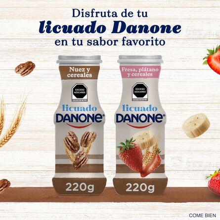 Yoghurt Danone Bebible Licuado con Nuez y Cereal 220g image number 6