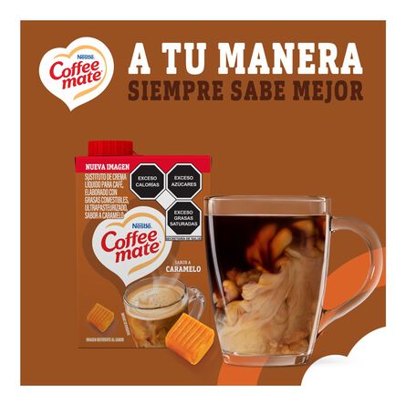 Sustituto de Crema para Café Coffee Mate Líquido Sabor Caramelo 530g image number 6