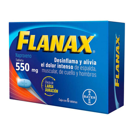 Flanax Desinflama y Alivia El Dolor Del Día a Día 550 mg 6 tabletas image number 5