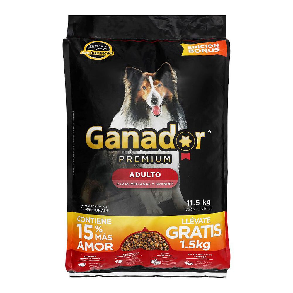 Alimento para perro Ganador Premium adulto 11.5 kg image number 0