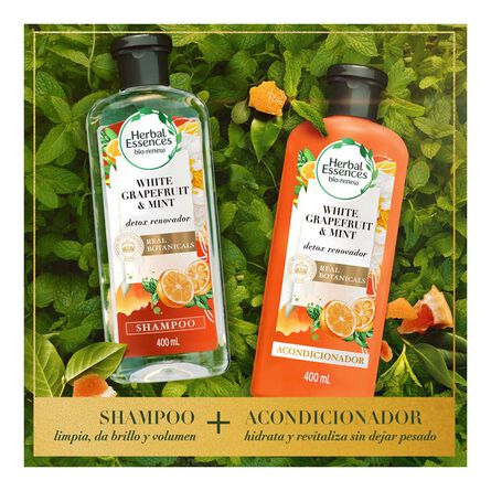 Shampoo Herbal Essences Bio:renew Radiant Shine White Grapefruit & Mosa Mint 400 ml image number 5