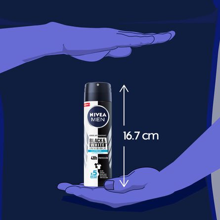 Desodorante Antimanchas Nivea Men B&W Invisible Fresh Spray 150 ml image number 6