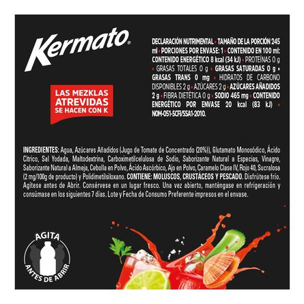 Jugo Kermato Tomate con Almeja 245 ml image number 1