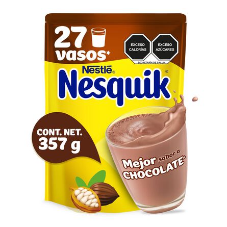 Nesquik en Polvo Sabor Chocolate Bolsa 357 gr image number 1
