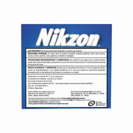 Nikzon Tratamiento Hemorroides 90 Tabletas image number 4