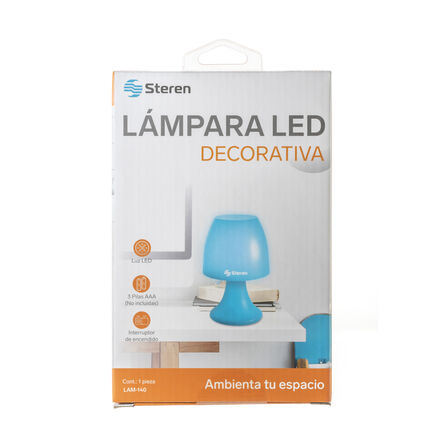 Lámpara LED Decorativa Steren LAM-140AZ Azul image number 1