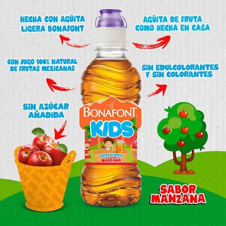Agua Bonafont Kids con Jugo Natural sabor Manzana 300 ml image number 7
