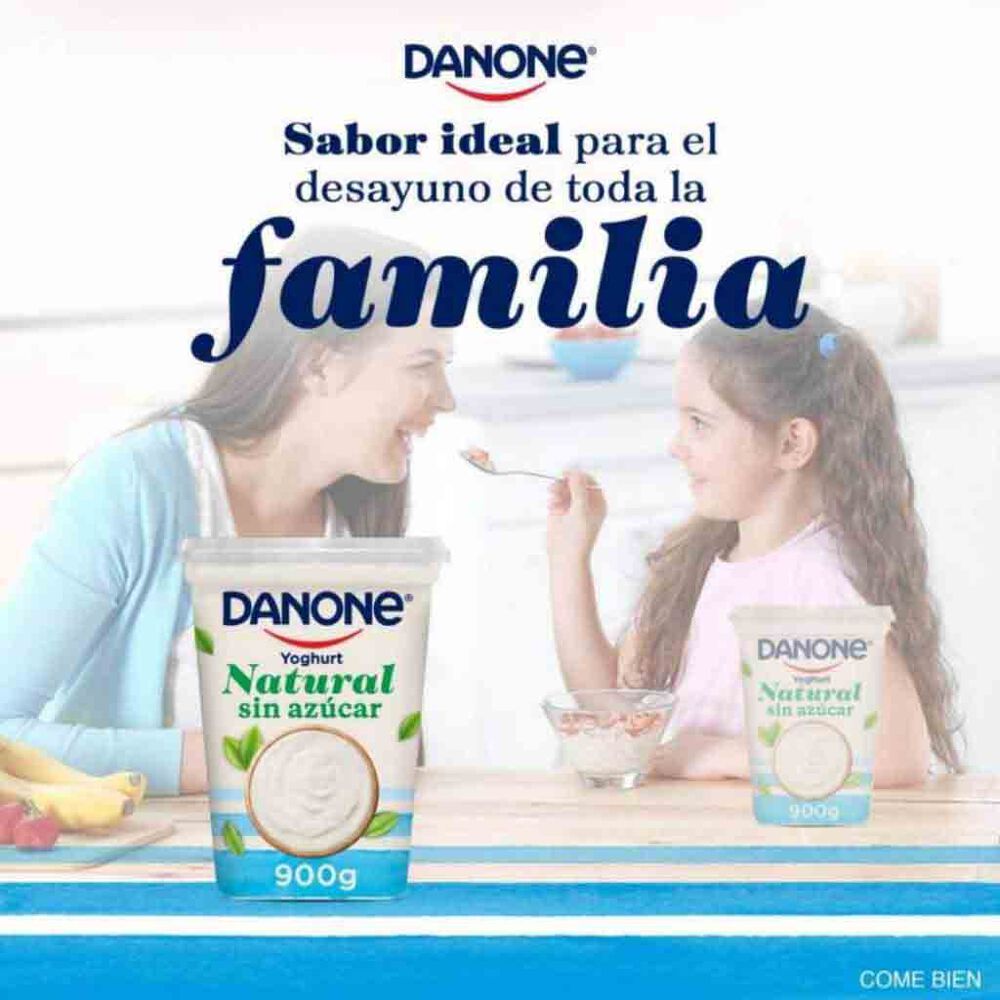 Yoghurt Danone Natural Sin Azúcar 900g image number 4