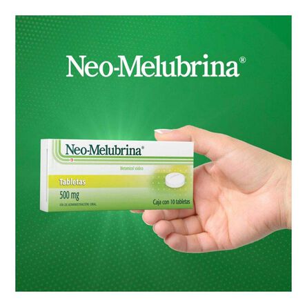 Tabletas Neo Melubrina 10 tabletas 500 mg image number 3