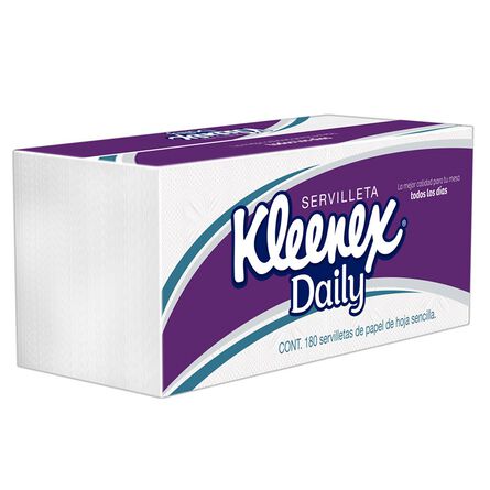 Servilletas Kleenex Daily 180 Piezas, Hoja Sencilla image number 1