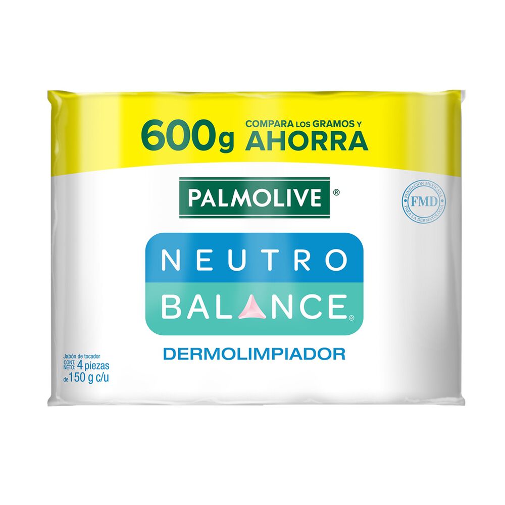 Jabón en Barra Palmolive Neutro Balance Dermolimpiador 4 pzas 150 g image number 0