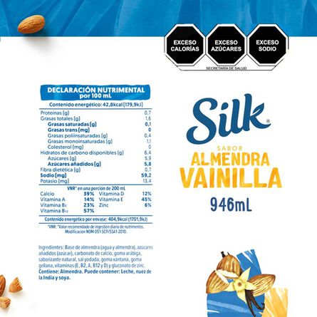Silk Alimento Líquido de Almendra con Vainilla 946mL image number 6