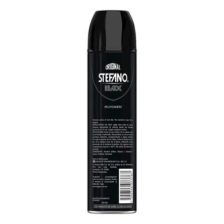 Desodorante Stefano Black en Aerosol de 159 ml image number 3