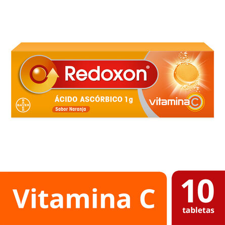Vitamina C Redoxon Sabor Naranja 10 Tabletas Efervescentes image number 6